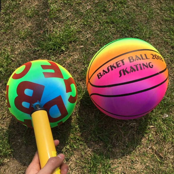 Rainbow Colored Inflatable Ball